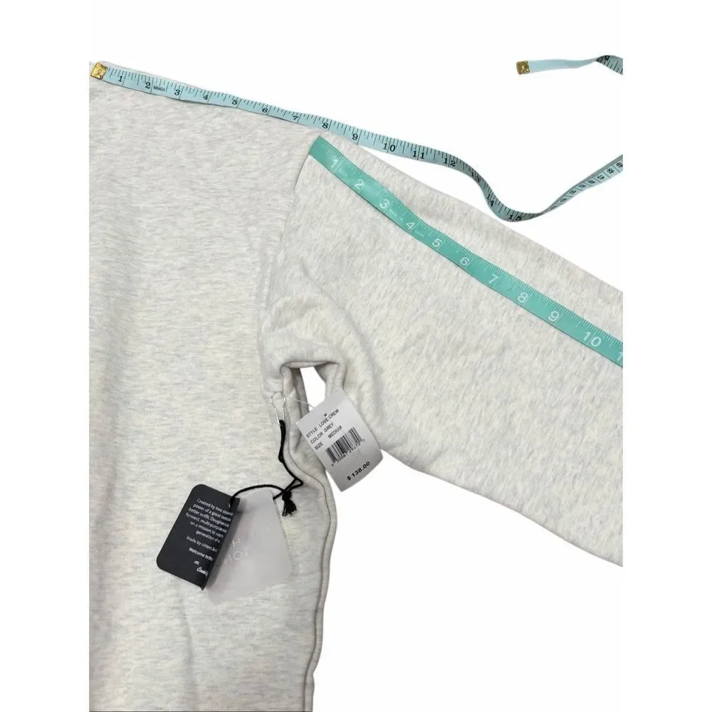 UO Daughter Lessons love heart cutout gray sweatshirt Medium